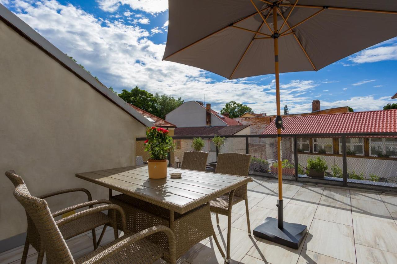 Luxusni Velky Apartman S Terasou V Centru Litomysle 外观 照片
